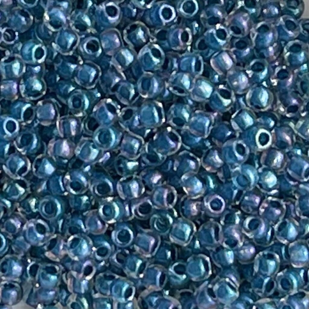 Round #11 InsideColor Luster Crystal/Capri Blue-Lined