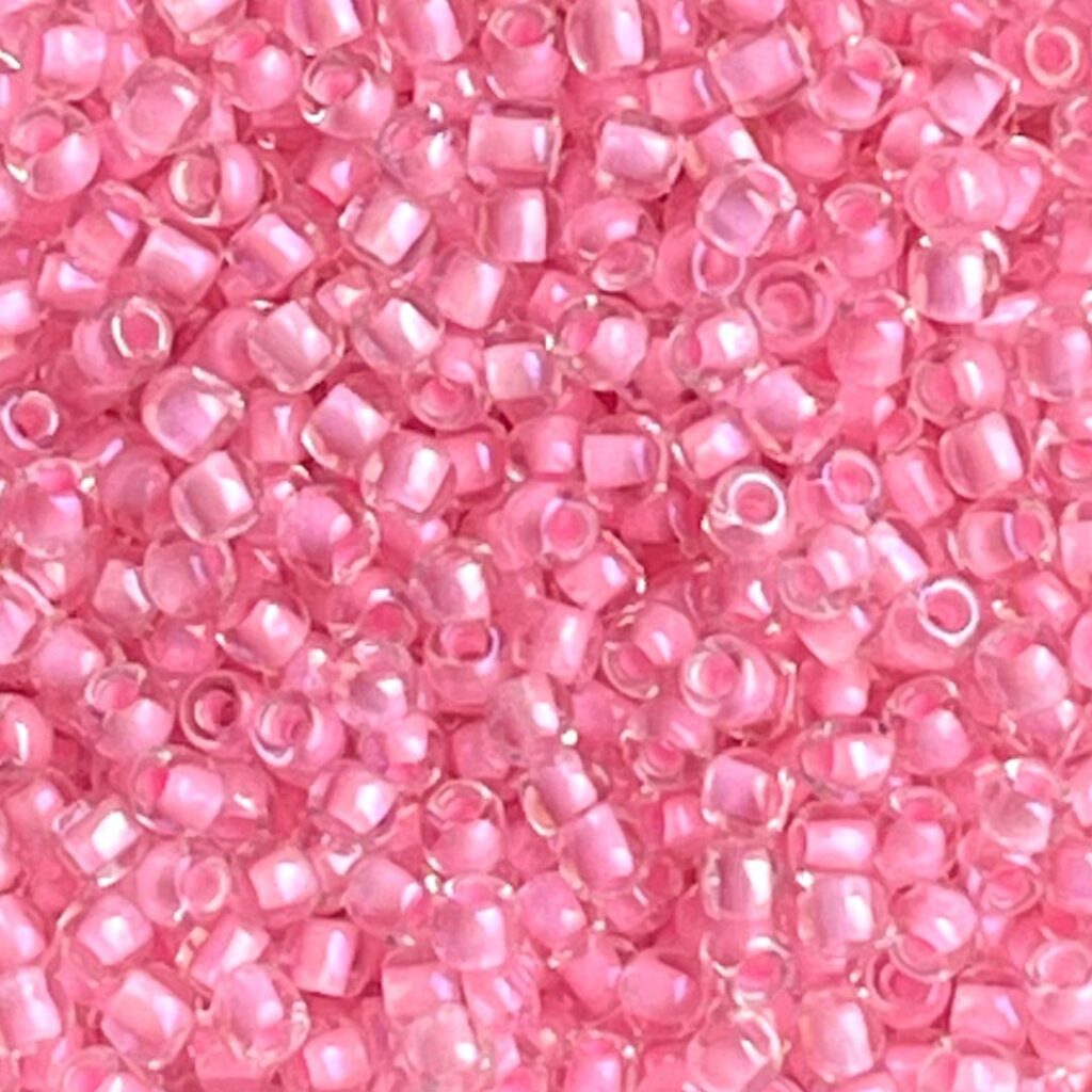 Round #11 InsideColor Transparent Rainbow Crystal/Hot Pink