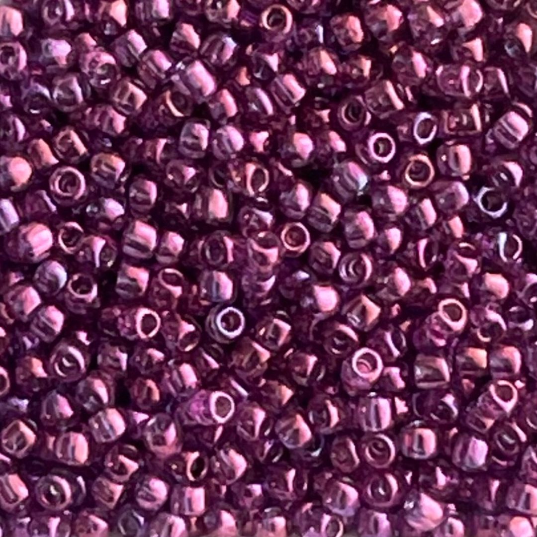 Round #11 Gold Lustered Dk Amethyst - Image 1