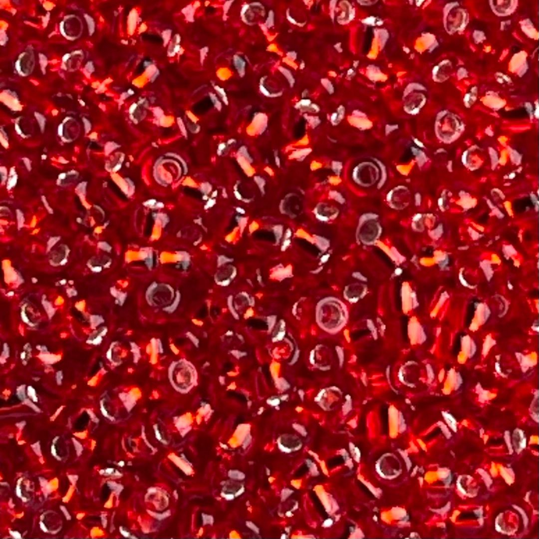 Round #11 SilverLined Siam Ruby - Image 1