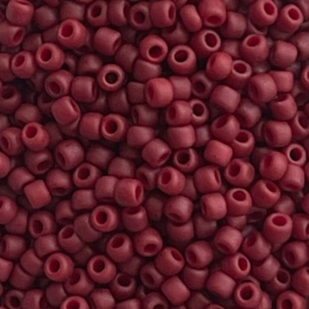 Round #11 Semi Glazed - Dk Red