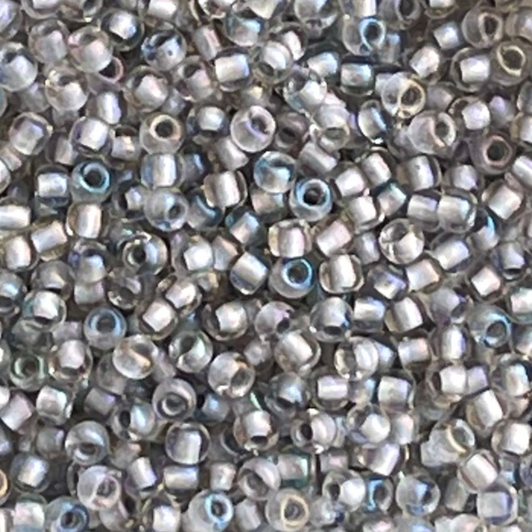 Round #11 Inside-Color Rainbow Crystal/Gray-Lined x 10 grs - Image 1