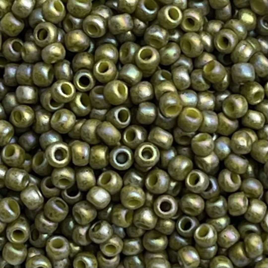 Round #11 Semi Glazed Rainbow Olive - Image 1