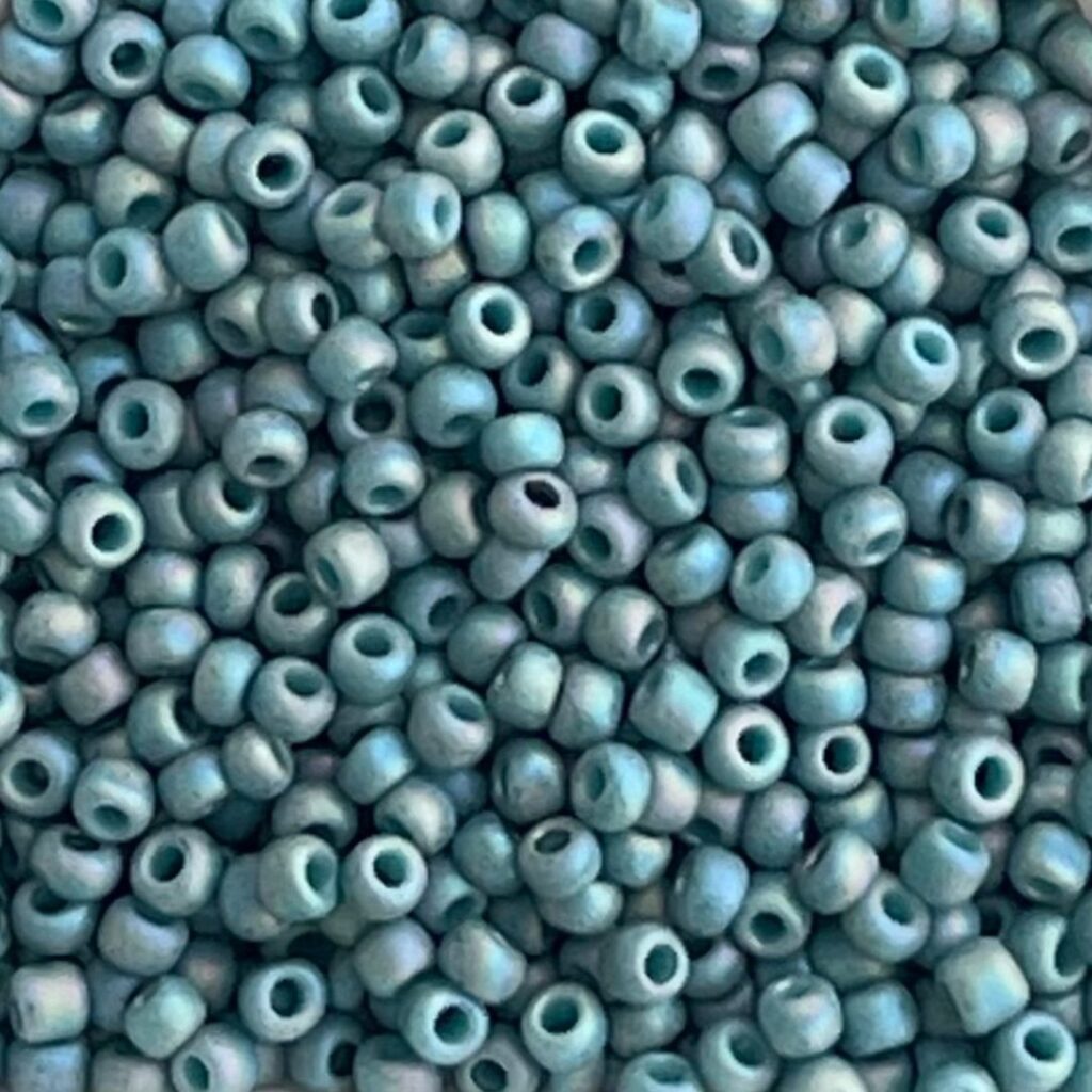 Round #11 Semi Glazed Rainbow Turquoise