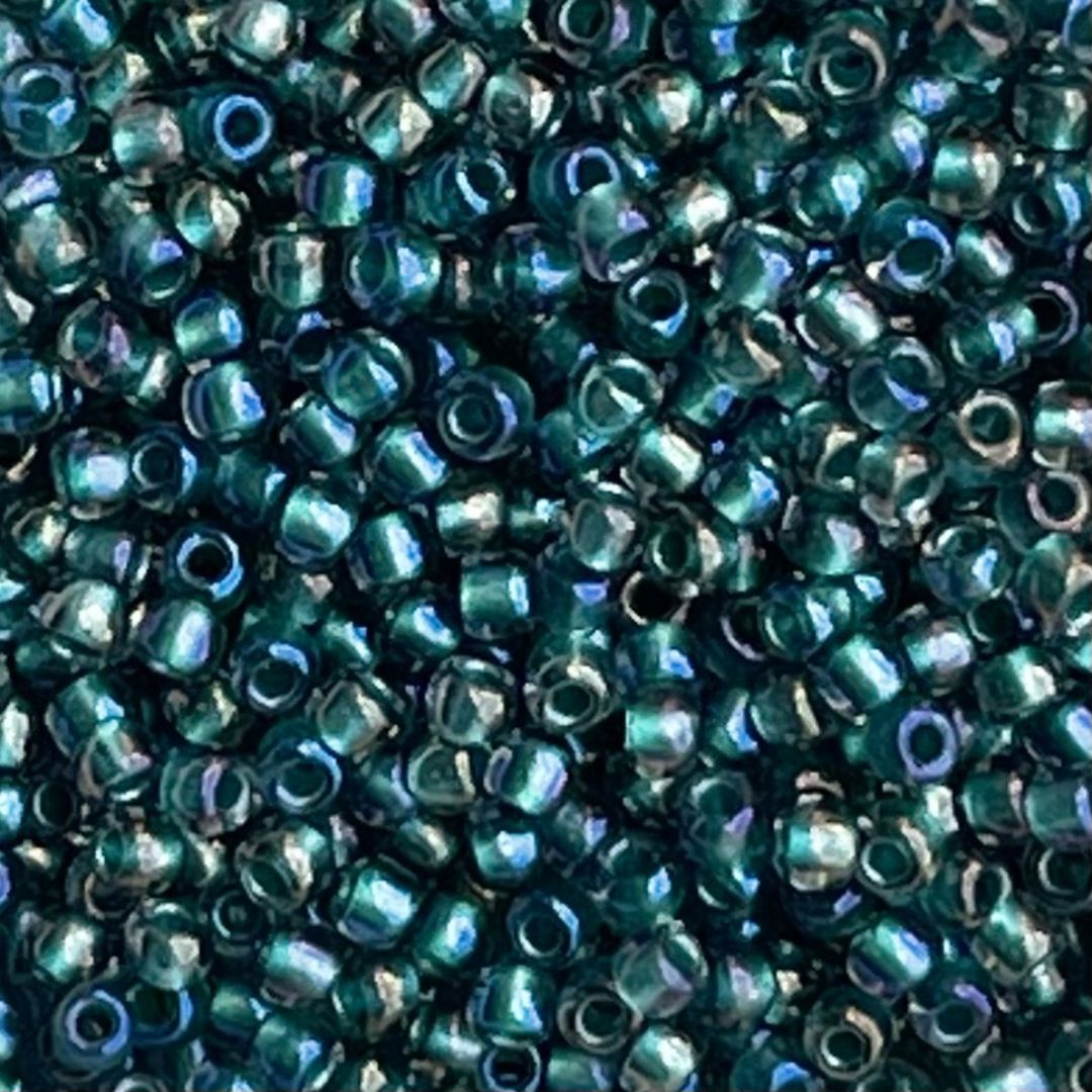 Round #11 Inside-Color Crystal Praire Green-Lined x 10 grs - Image 1