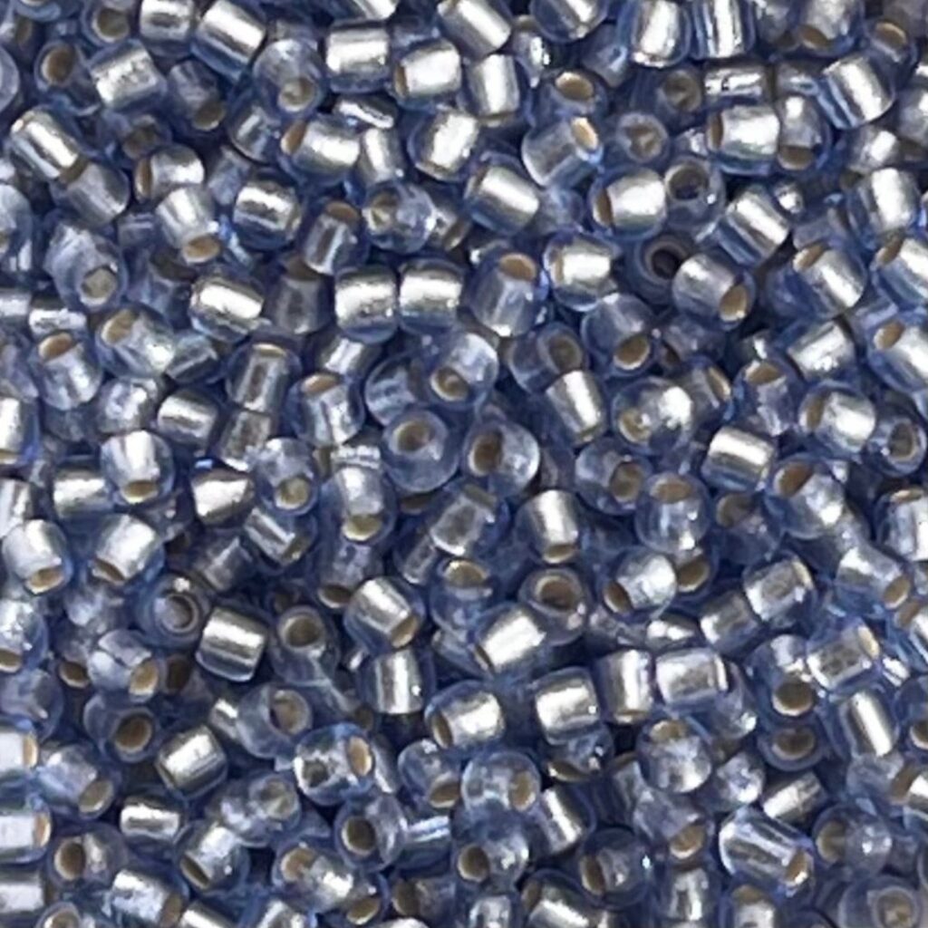 Round #11 Silver-Lined Frosted Lt Sapphire