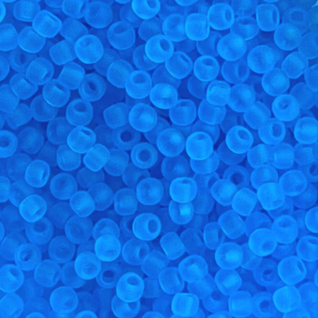 Round #11 Transparent Frosted Med Aquamarine x 10 grs