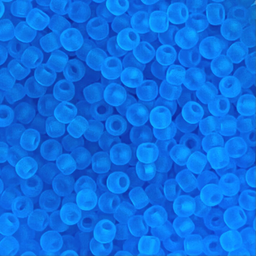 Round #11 Transparent Frosted Med Aquamarine x 10 grs - Image 1