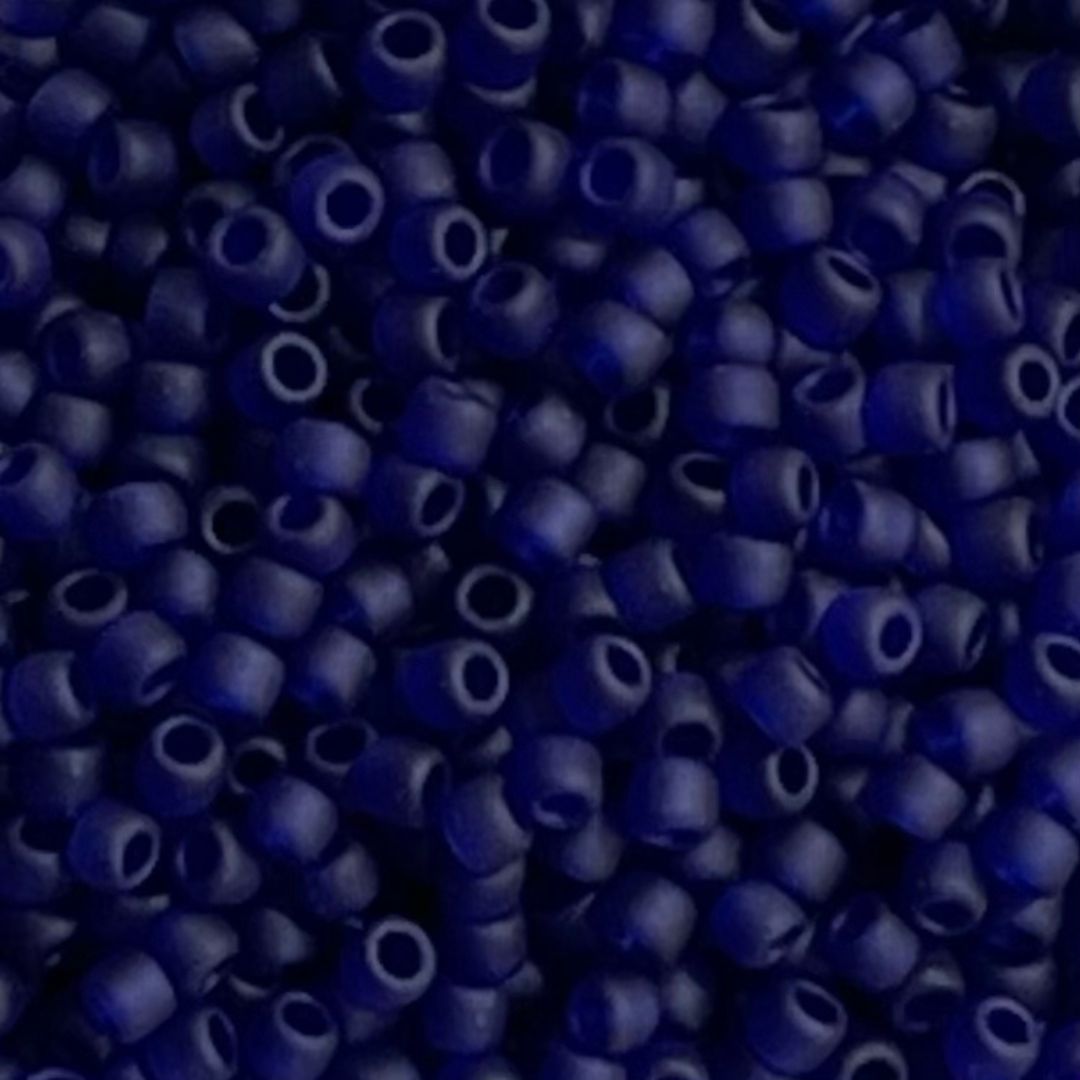 Round #11 Transparent Frosted Cobalt - Image 1