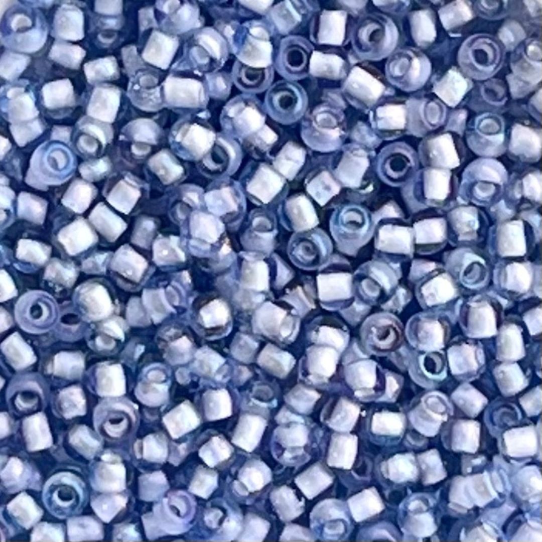 Round #11 Inside Color Lt Sapphire White Lined - Image 1