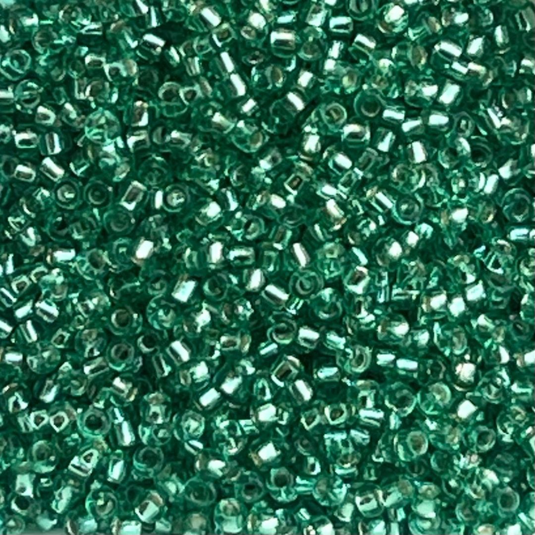 Round #15 SilverLined Dk Peridot - Image 1
