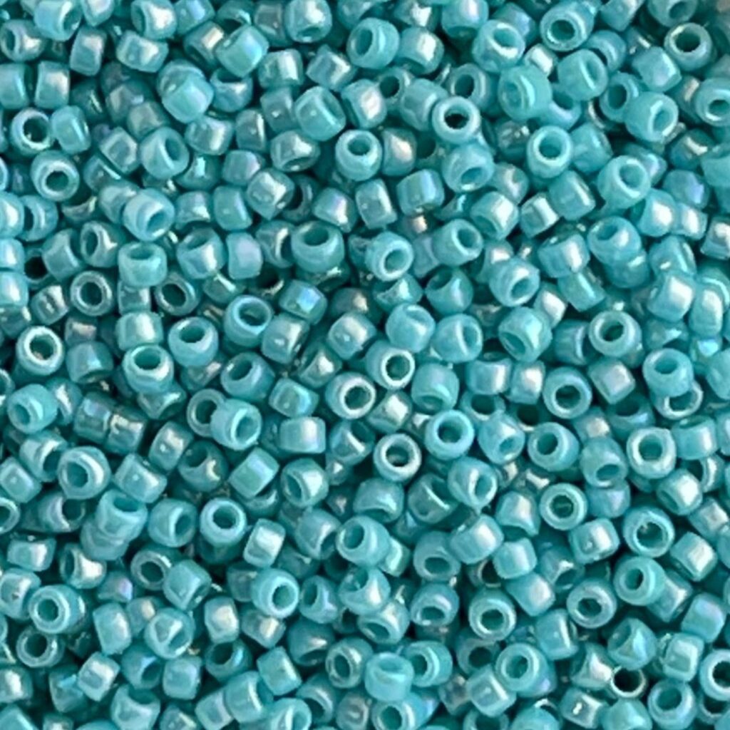 Round #15 Opaque-Rainbow Turquoise