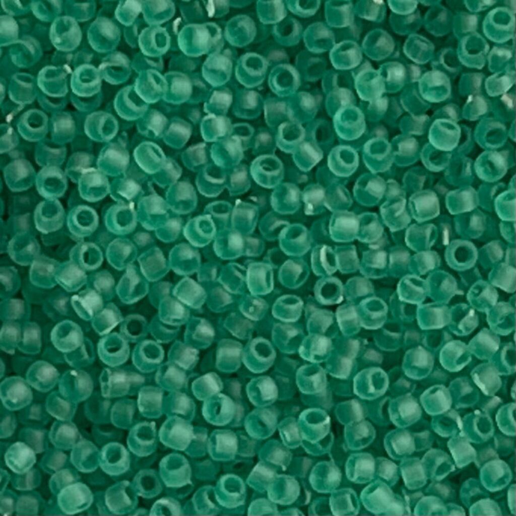 Round #15 Transparent Frosted Dk Peridot