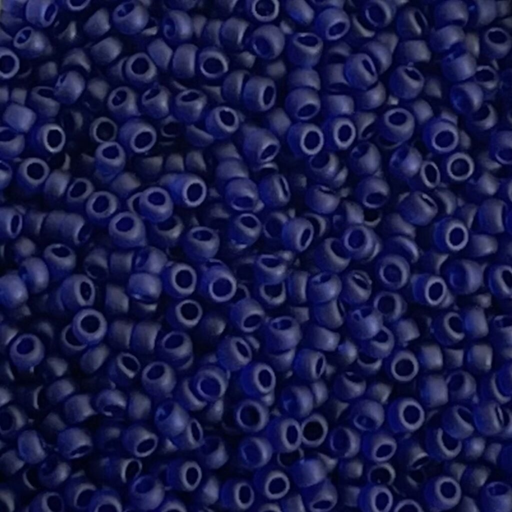 Round #15 Transparent Frosted Cobalt