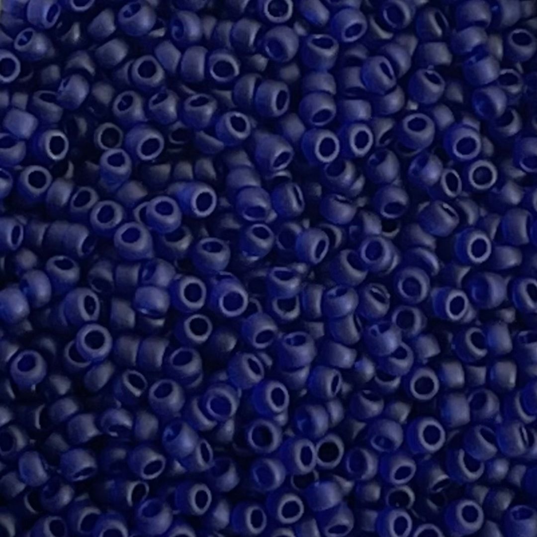 Round #15 Transparent Frosted Cobalt - Image 1