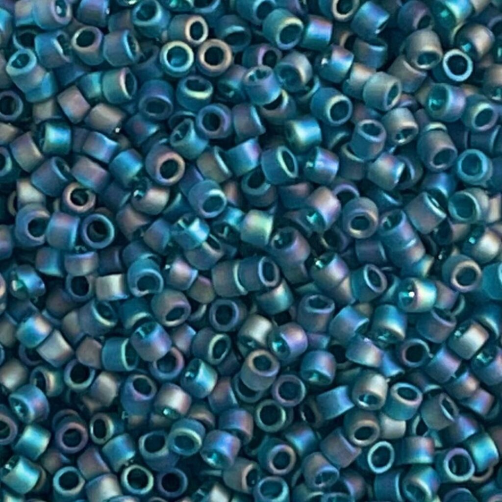 Treasure Transparent Frosted Teal Rainbow x 10 grs