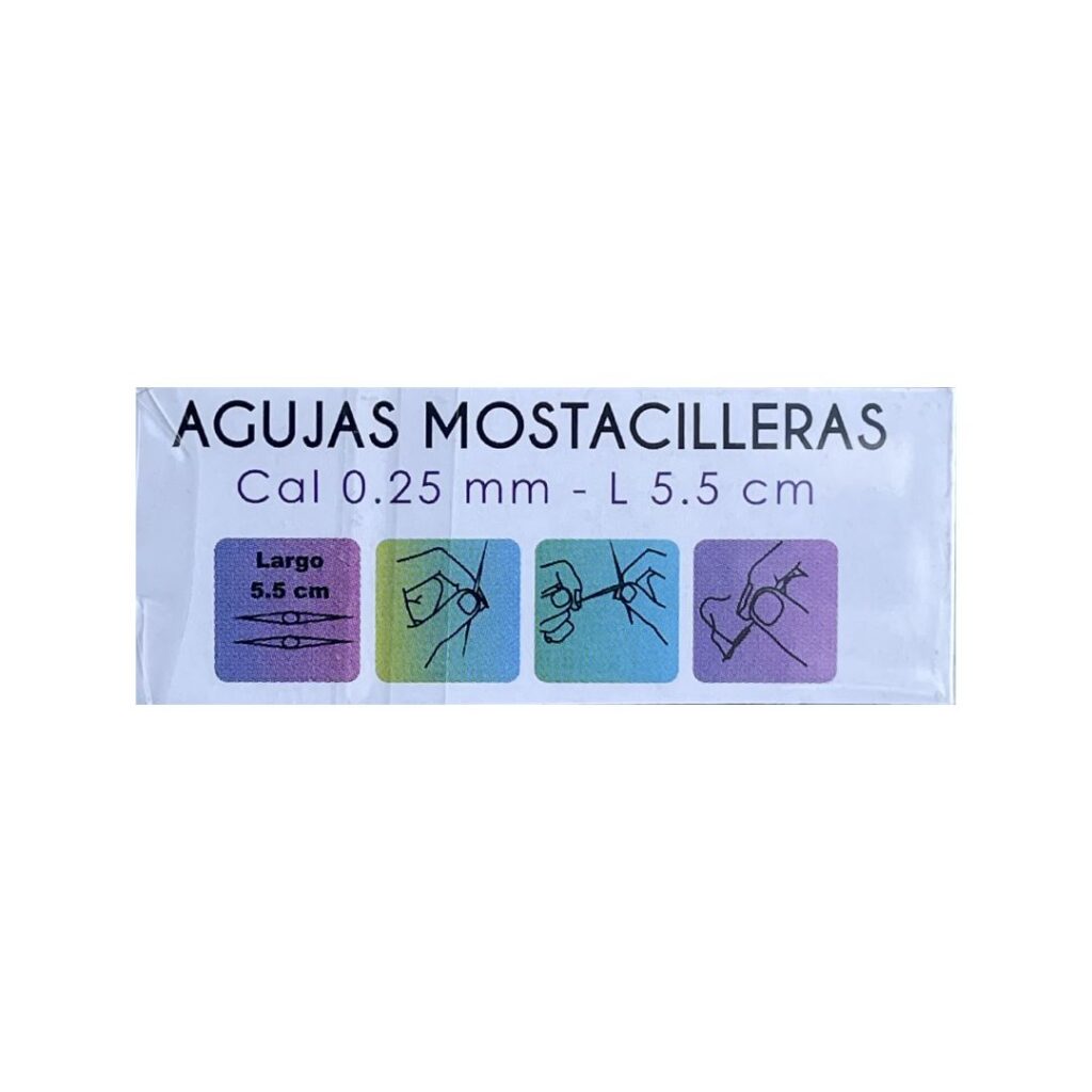 Aguja Mostacillera Mini Ojo Largo – Paño x 3