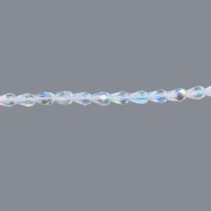 Drop 7X5mm Crystal AB x 50 bds/str - Image 2