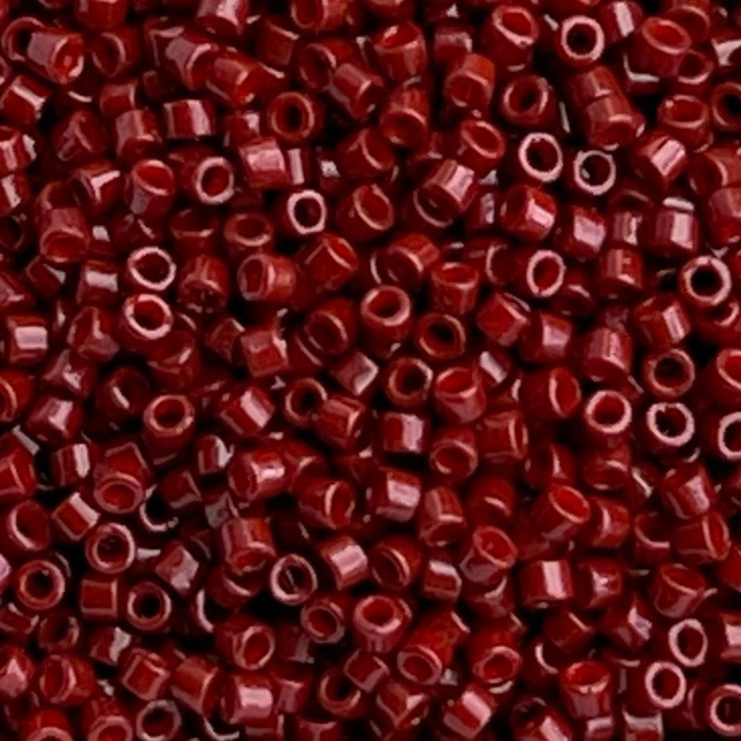 Delica Bead Duracoat Opaque Maroon - Image 1