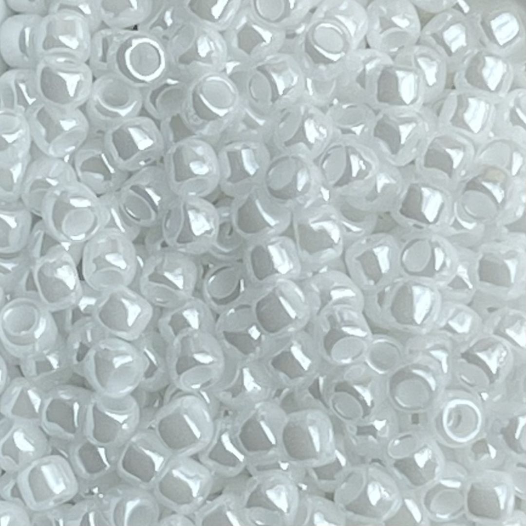 Round #8 Opaque-Lustered White - Image 1